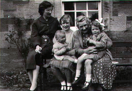 Miss Woolley, Mabel Chirnside and Webster Family