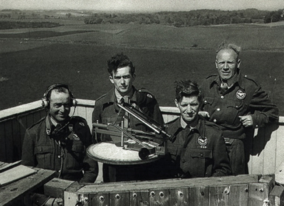 Unknown, John Webster (Blacksmith), Jimmy Grindley (Roadman), Bobby Chirnside (Rabbit Trapper)