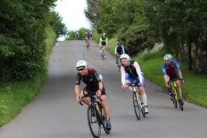 triathlon cyclists