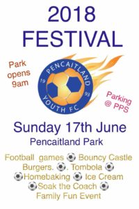Pencaitland festival 17th June at the park
