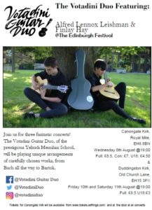 votadini guitar duo @edinburgh festival